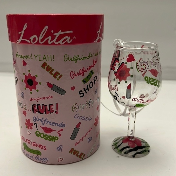 Lolita Other - Lolita Exclusively For Hallmark Mini Love My Wine Girlfriends Rule Ornament